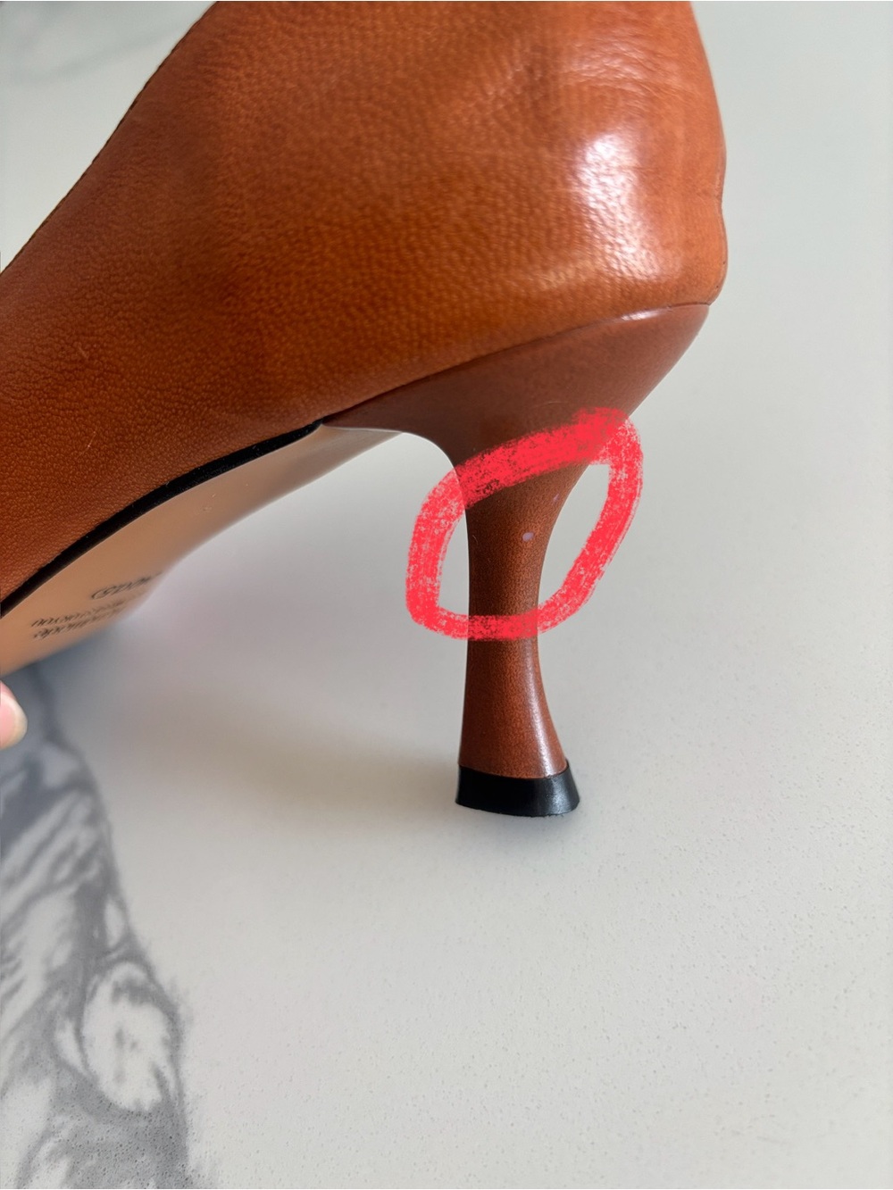 Handmade T-Strap Pointed Toe Heels in Brown - Picture 6 of 13